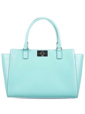 KATE SPADE ♠️ New York "Kelsey" SOFT AQUA ORCHARD VALLEY SMOOTH TOTE BAG🌟NWOT🌟